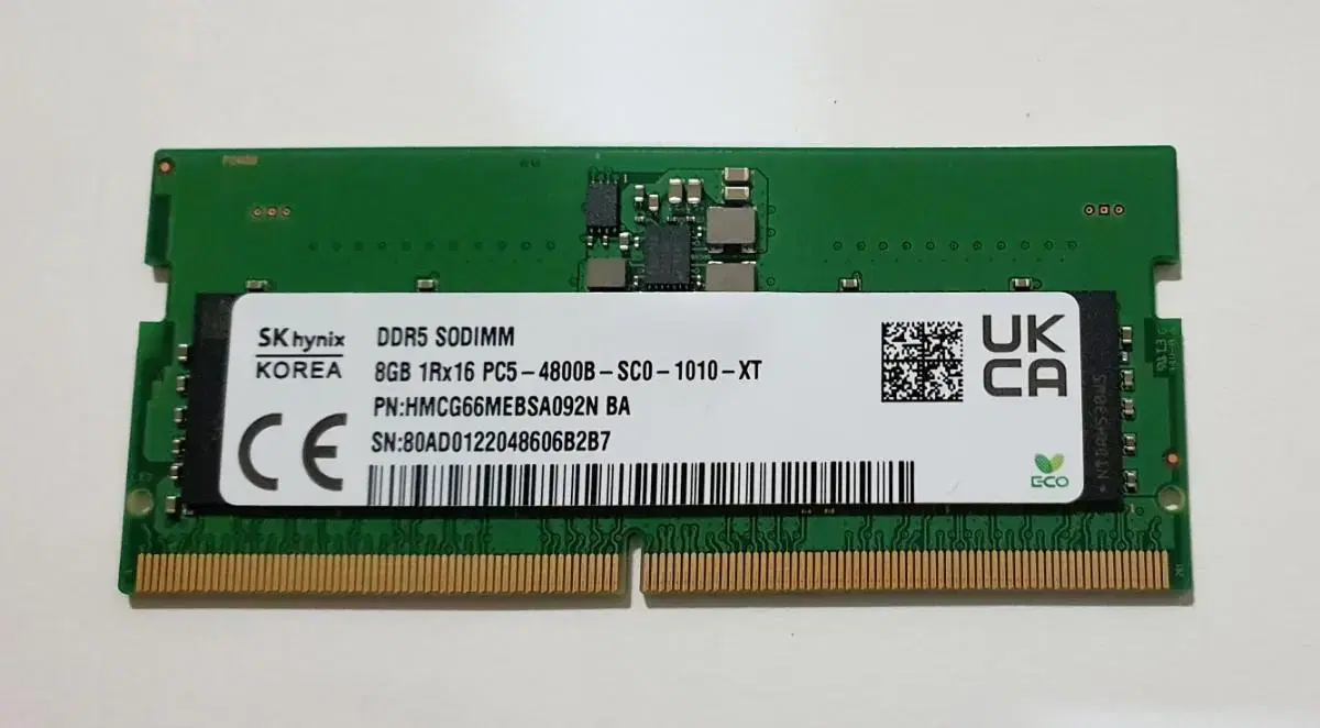 sk 노트북 램 ddr5 8g